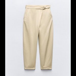 ZARA Buckled Wrap Pants